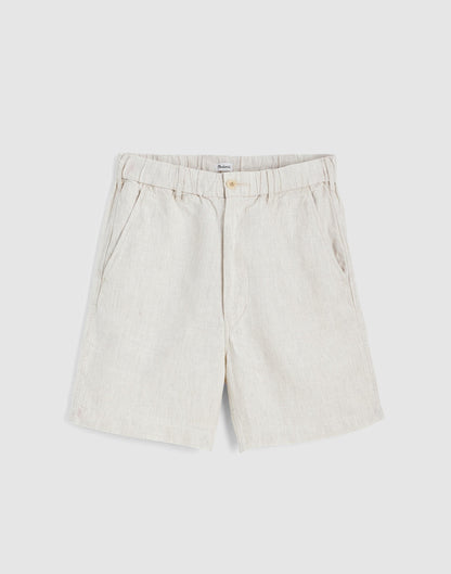 Pull-On Shorts in Linen