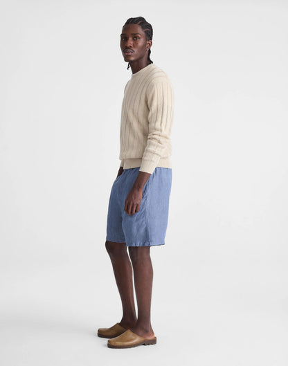 Pull-On Shorts in Linen