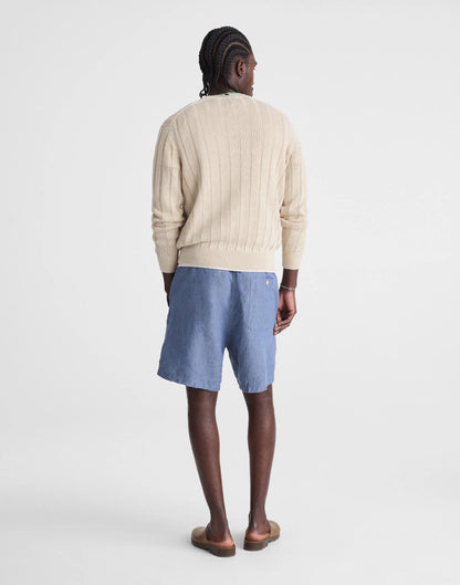Pull-On Shorts in Linen