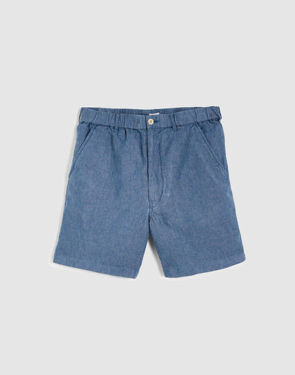 Pull-On Shorts in Linen