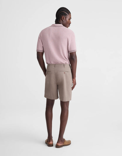 Pleated Chino Shorts in Uniform Twill
