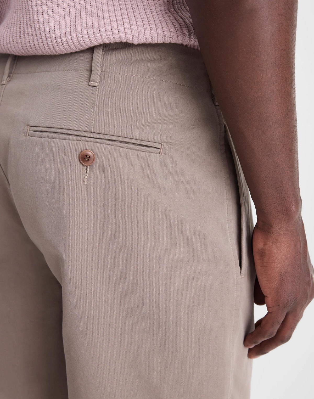 Pleated Chino Shorts in Uniform Twill
