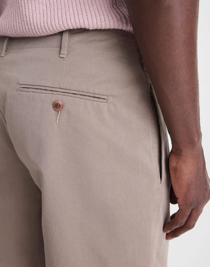 Pleated Chino Shorts in Uniform Twill