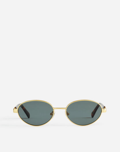 Wire Frame Oval Sunglasses