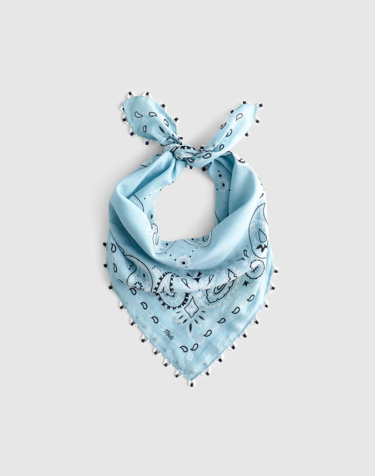 Beaded Bandana in Cotton Blend