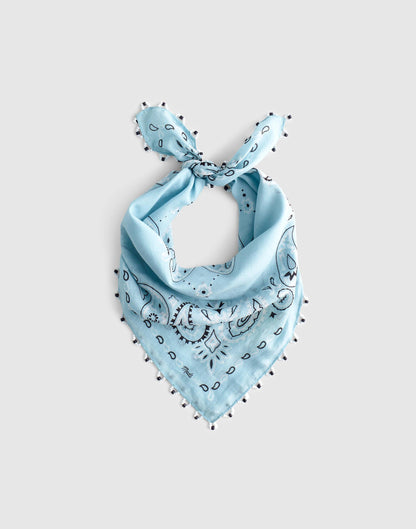 Beaded Bandana in Cotton Blend