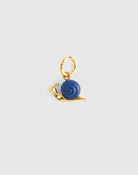 Semiprecious Snail Charm