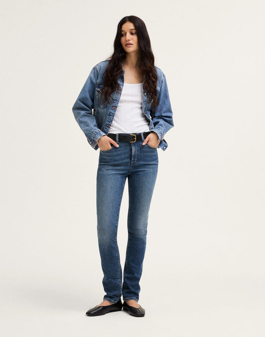 The Pencil Jean in Super Stretch Denim