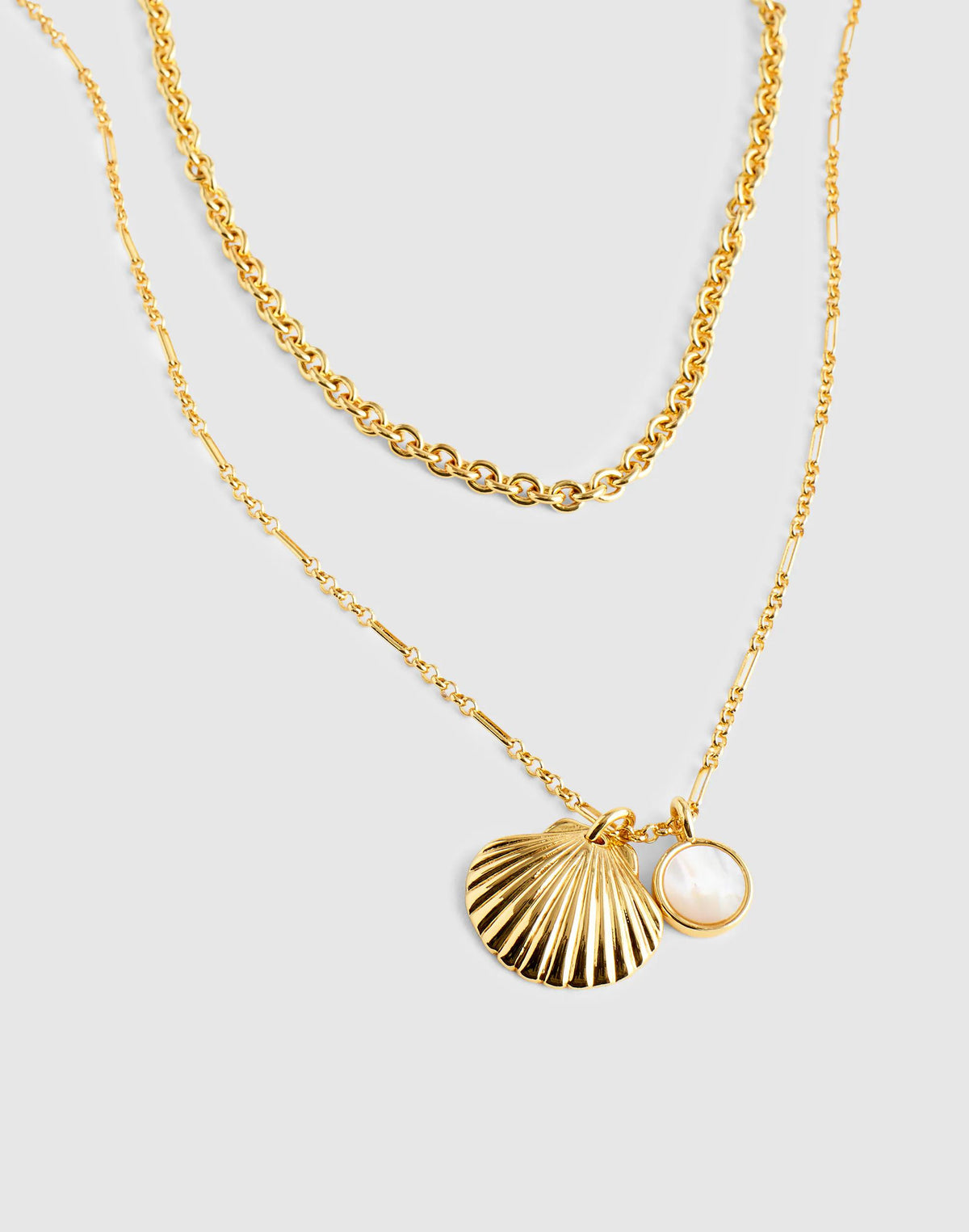 Two-Pack Mother-of-Pearl Necklace Set