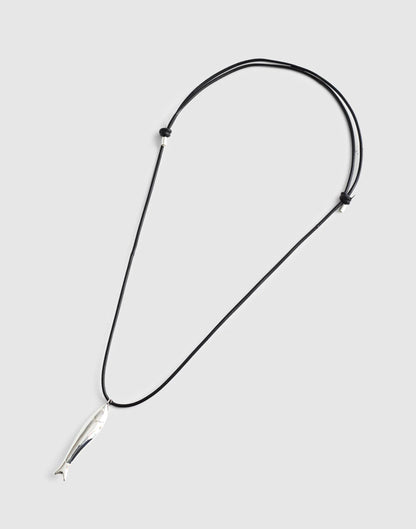 Fish Pendant Cord Necklace