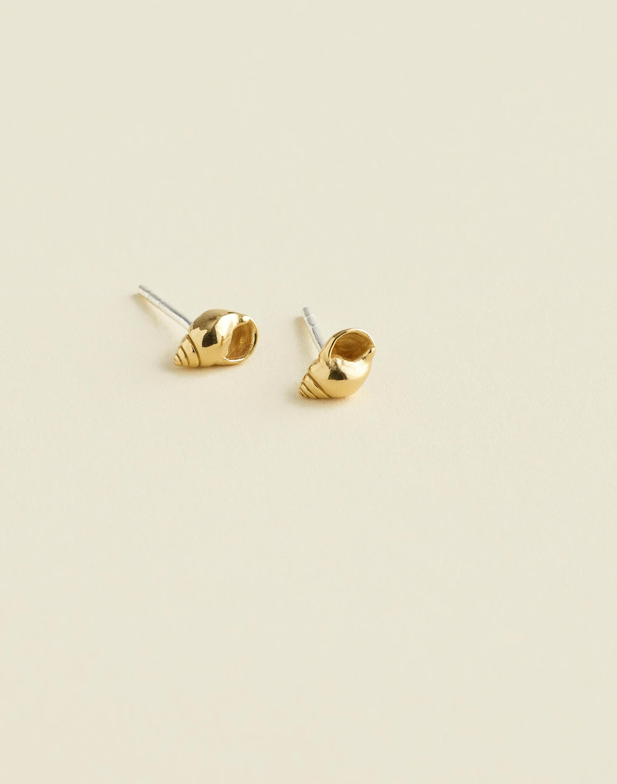 Demi-Fine Shell Stud Earrings