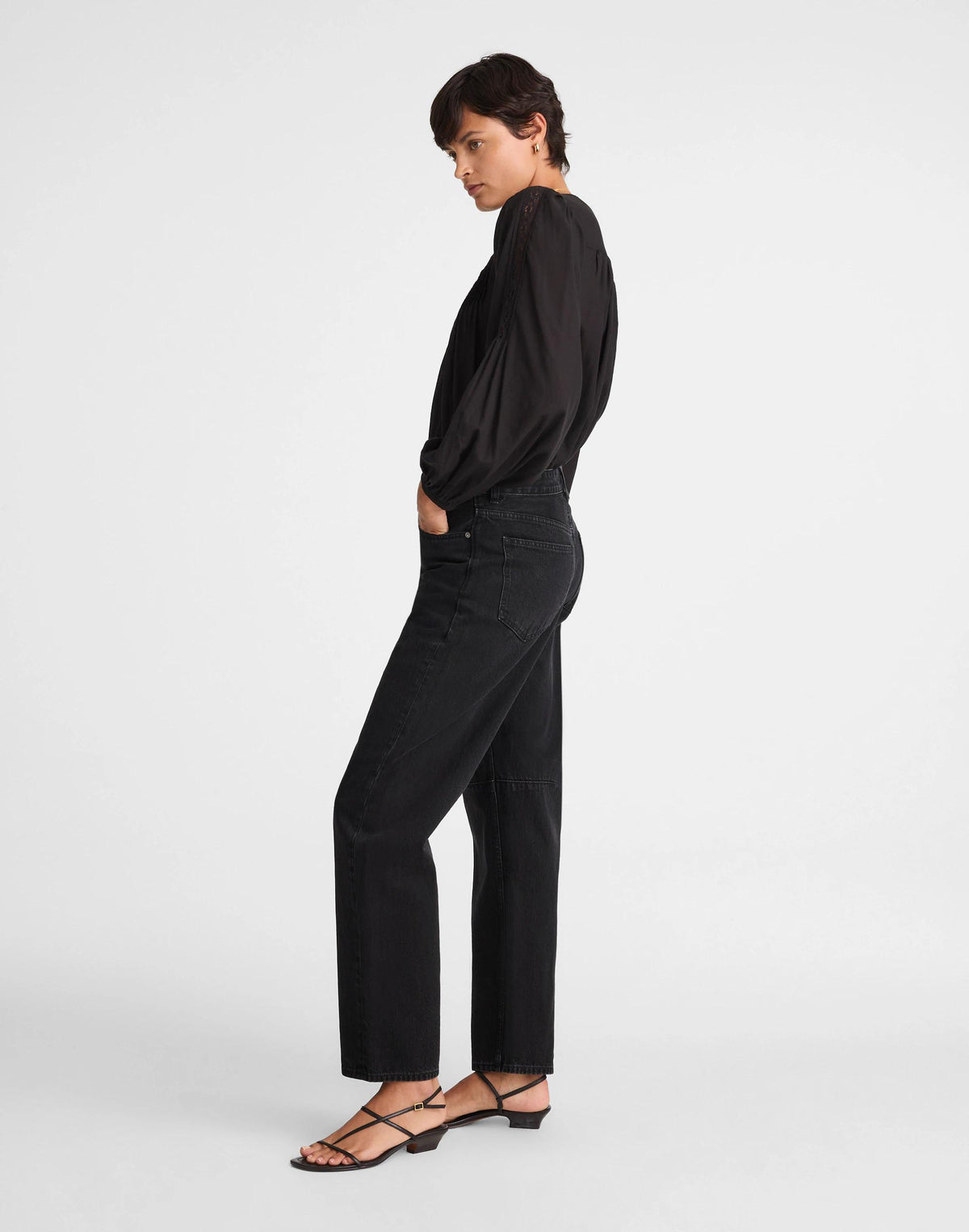 The Tall Darted Barrel-Leg Jean